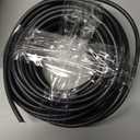 1/4" Black Nylon Air Line Tubing - 32.8 FT Air Hose, DOT Approved for Air Brake Tubing Suspension Or Fluid Transfer