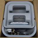 JOYMOOP Mop and Bucket with Wringer Set, Hands Free Flat Floor Mop and Bucket, 60" Mop with 3 Reusable Microfiber Pads, Wet and Dry Use, Floor Cleaning System