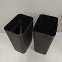 ITCPRL Bathroom Trash Can with Lid, 2 Pack 4 Gallons/15 Liters Garbage Can with Pop-Up Lid, Small Plastic Trash Can, Slim Trash Bin Waste Basket for Bathroom, Bedroom, Office, Living Room(Black)