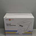 HTVRONT Hat Press Machine - Hat Press Heat Machine for Caps with 2 Platens & Caps Stretcher, White Hat Heat Press Machine for Caps with Memory Mode and Non-Slip Base for Heat Transfer Vinyl