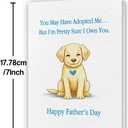 9 x Funny Fathers Day Card for Dog Dad,Cute Puppy Father's Day Card for Pet Lover from Doggy, Happy Dog Dad Gifts for Men Husband