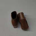 MIA Womens Lasso Round Toe Zippered Casual Boots Ankle Mid Heel 2-3" - Brown