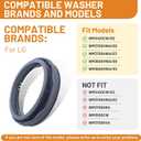Upgrade WM3400CW/00 WM3700HWA/03 Washer Door Boot Seal Gasket,WM3600HWA/00 WM3600HWA/03 MDS65736915 Door Seal,For LG Washer Door Boot Seal,Replaces 4964148,EAP12748962,AP6983043,PS12748962