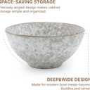 Mimola Ceramic Dinnerware Sets,Handmade Reactive Glaze Stoneware Plates and Bowls Sets,Highly Chip and Crack Resistant | Dishwasher & Microwave Safe Dishes Set,Service for 4 (12pc) (pure white)