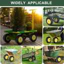 Taifa 2 PCS 16 Inch 4.80/4.00-8 Rubber Solid Flat Free Tires and Wheels, with 5/8'' & 3/4'' Bearings, Air Less Wheel for Wheelbarrow/Wagon/Hand Truck/Trolley/Garden Cart etc.