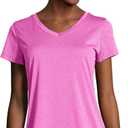 Hanes Women's Cooldri Short Sleeve Performance V-Neck T-Shirt (1 Pack) (XX-Large)