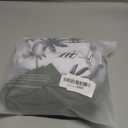 Tempt Me Two Piece Tankini Swimsuits for Women Tummy Control Bathing Suit with Shorts Athletic Two Side Pockets Swimwear (Large, Green Leaves)