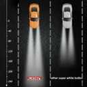 9008 H13 Car Headlight Bulb 60/55w,12V Super White 5000K Auto Halogen Lamp,High And Low Beam White Light, Fog Replacement Bulb,2 Pack