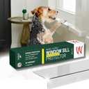 CLAWGUARD Plexiglass Window Sill Protector Thick Crystal Clear Window Sill Cover & Extender Window Ledge Protector for Dogs & Cats (35.5in. x 2.25in.)
