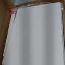 DUMOS Small Standing Desk Mobile Portable Rolling Laptop PC Table on Wheels Adjustable Height Computer Workstation for Home Office, 19 Inch, Modern White