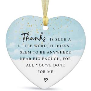 2026 Thank You Christmas Ornament Decoration - Appreciation Gift for Women and Men - Thank You Gift for Coworker, Friend, Teacher, Boss, Employee,Neighbors