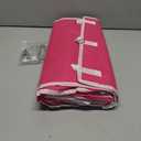 Criusia Shoe Storage, Over the Door Shoe Organizer, Hanging Closet Shoe Storage with Large Deep Pockets, Fits 16–24 Pairs of Sneakers, Sandals, Boots, Pink