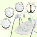 Portable Baby Swing for Infants,Compact & Foldable Infant Swing,0-9M, 20 lb