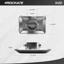 Rockane Trailer Jack Foot Plate 5000lbs Capacity with Pin Base for Boat Hitch Camper,A-Frame Boat, RV - Removable Trailer Foot Plate