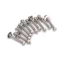 (10 Sets) 5/16-18 x 2-1/2" Bolts and Nuts Set,304 Stainless Steel, QXSKSLH