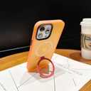 Case for iPhone 13 Pro Max Magnetic with Stand Ring, [Compatible with Magsafe] Lightweight and Translucent Matte Back Shockproof Protective Case Men Women Purple