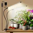 LEOTER Grow Lights for Indoor Plants - 84 LED Full Spectrum Clip Plant Growing Light with 5-Level Dimmable,Auto On Off Timing 4 8 12Hrs Perfect for Indoor Growing and Seed Starting