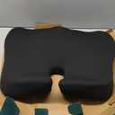 SitCushion Ergonomic Seat Cushion for Sciatica & Tailbone Pain Relief – Extra Large Memory Foam Office Chair Cushion for Long Sitting, Orthopedic Coccyx Cushion for Desk Chair, Car & Wheelchair(Black)