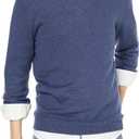 Amazon Essentials Mens Long-Sleeve Crewneck Sweater, 100% Cotton, Big & Tall Options (XX-Large, Blue Heather)