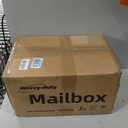 Mailbox,with Mounting Post,Comes with 4 Keys, Mailboxes for Outside,Locking Mailbox,Large,Black,Metal Mail Box,Heavy Duty,