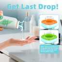 Bottle Emptying Cap, 2 Pack Bottle Emptying Kit Fits Most Plastic Bottles, Upside Down Flip Bottles Dispenser Cap Kit To Get Out Every Drop Of Shampoos Lotions - No More Wastes, 4 Caps 24mm+28mm