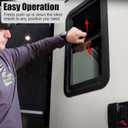 806621 RV Window for Entry Doors With Low-profile Shade 12'' W X 21'' H Black