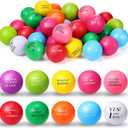 Sotiff 100 Pcs Stress Balls Bulk for Adults Colorful Foam Stress Relief Gift Toys with Motivational Quotes Squeeze Balls for Office Relief Employee Appreciation(Ten Colors,Inspirational)