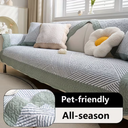 Quilted Rhythm Cotton Comfortable, Thick Soft Non-Slip Sofa Cushion, Suitable for All Four Seasons, Multiple, Backrest Cover Armrest Cover, Pilling-Resistant, Shrink-Resistant, Size 90x240 cm