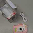 Goopow Kids Camera Toys for 3-8 Year Old Girls Boys,Children Digital Video Camcorder Camera with Cartoon Soft Cover, Best Chritmas Birthday Festival Gift for Kids - 32G SD Card Included (Pink-DJS)