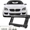 JOYTUTUS Rear License Plate Frame Holder Compatible with BMW 2005-2023 1 2 3 4 5 6 X Series 2002-2019 Mini Cooper 51187160607&511882380615&5118823806, License Plate Frame Mount Car Accessories