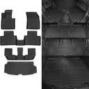 Naibeve Floor Mats for 2016-2025 2026 Volvo XC90 Gas (Not for Hybrid)(B5/B6 MHEV 7-Seater)(2nd Row Bench Seat) - All Weather for Volvo XC90 Floor Mats & Cargo Mat Waterproof Interior Accessories