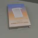 FUNTOUCH Rechargeable Travel Makeup Mirror with 72 Led Lights, Portable Lighted Beauty Mirror, 3 Color Lighting, Dimmable Touch Screen, Tabletop LED Folding Cosmetic Vanity Mirror (White)