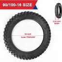 Dirt Bike Rear 90/100-16 3.25/3.50-16 Tire and Inner Tube for 150cc KX100 KLX140 TTR125 CRF150 XR100 RM85L RM100 Baja DR125 Pit Bike Off Road Motocross Motorcycle Heavy Duty