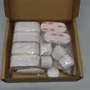 Hibbent 10 pieces Toilet Seat Bumpers for Bidet Attachment, Strong Adhesive with 2 Thickness TPE Pads(2 Heights), Universal Buffer Toilet Lid Rubber Bumpers, White