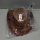 Leather Cowboy hat Also Worn as Outback hat Western Vintage Australian Hats for Men & Women (Medium, Redish Brown)