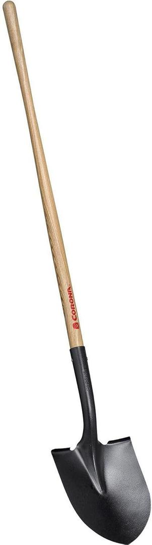  Steel Round Point Shovel with 48-Inch Wood Handle