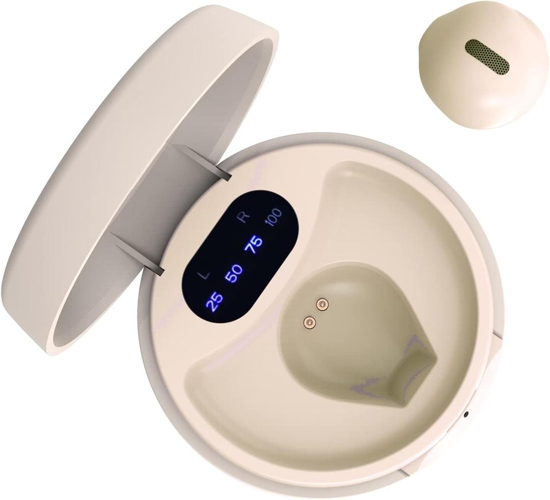 Invisible Mini Wireless Bluetooth Single Earbuds, Small Semi in-Ear Earbuds for Work & Daily Use, Touch Control, Lightweight for Music & Audiobooks