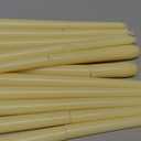 CANDWAX 10 inch Tapered Candles - Set of 12 Pearl Unscented Dripless Candlesticks - Perfect for Dinner - Ivory Candle