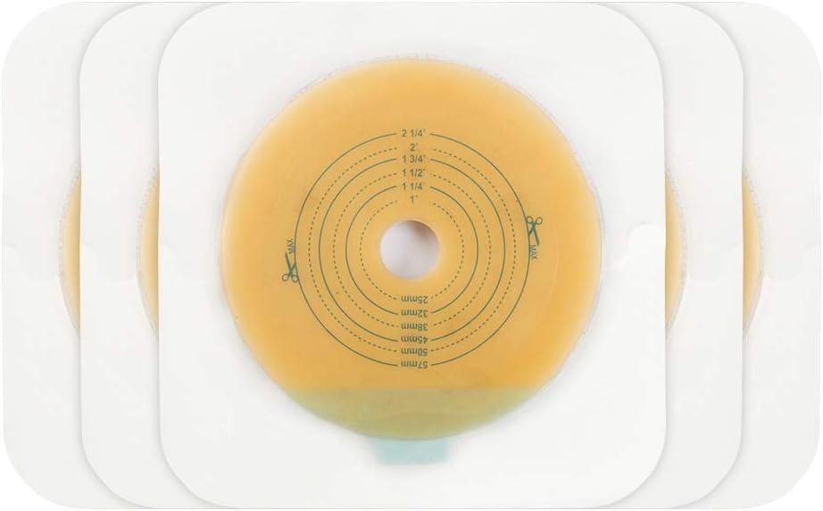 CARBOU Adhesive Skin Barrier with Non-Woven Border for Two-Piece Colostomy Bags (10 Count (Pack of 1))