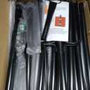 10Ft String Light Poles 6 Pack,Poles for Outdoor String Lights with Fork and Fence Clamp,Hanging Lights Metal Stand Post for Deck Patio Backyard Garden Decorations