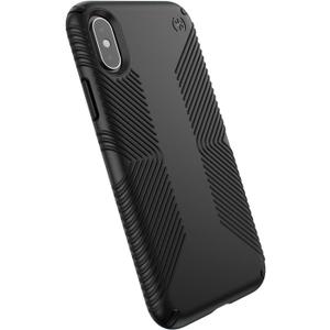 Speck Products Presidio Grip iPhone X Case, Black/Black