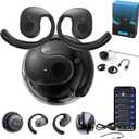 Hy-T26 Pro Language Translator, Ht-T26 Wireless Audifonos, Hy-T26 Headphones, Hy T26 Pro Ows Translation Wireless Bluetooth Earphones Support 75 Languages Real Time Bluet (Black)