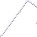 4 PCS Heavy Duty White Plant Hangers Garden Hooks Fence Hook Hanger Perfect for Hanging Lights Bird Feeder Flower Basket Planters (4.3X 8 inch)