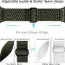 Lerobo Nylon Stretchy Solo Loop Watch Band, Compatible with Apple Watch Series 11-1, SE/Ultra 3 2 1 38/40/41/42/44/45mm/46mm/49mm, Adjustable Replacement Strap for Women Men