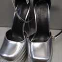 MERUMOTE Women's Platform Heels Sky High Heel Sandals Party Bridal Evening Shoes, Size 7.5