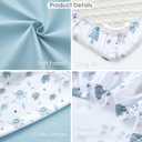 4 Pack Baby Bassinet Sheets - 35"x20" Bedside Bassinet Sheets for Newton, Ezebaby, AMKE(3 in 1) & Other Large Bedside Sleeper | Ultra Soft & Skin Friendly Bassinet Fitted Sheets for Boys Girls