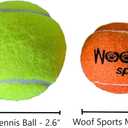 Small Tennis Balls for Dogs (1.9") - 12 Orange Durable and Easy to Find Mini Tennis Balls for Small Dogs and Puppies. Includes Carrying Bag.