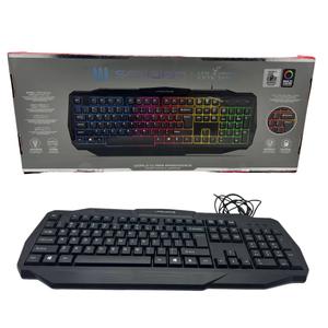 RGB Wired Gaming 100% Keyboard USB for Windows Mac PC Rainbow Lifeworks Samurai