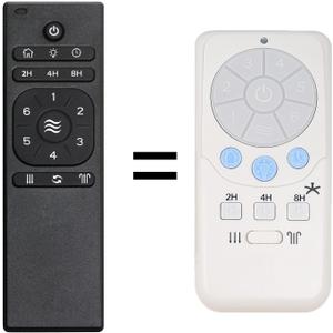 A25-TX012 / A25-TX025 Replacement Ceiling Fan Remote Only - DC Motor, Compatible with Harbor Breeze Ceiling Fan Remote Control - 6-Speed & Light Dimmer, with Reverse, Sleep Timer