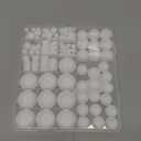 125Pcs White Rubber Plug Box, Silicone Tool Various Sizes of Round Hole, Rubber Plugs for Round Holes, Silicone Plugs Suitable for Furniture Car Wiring
